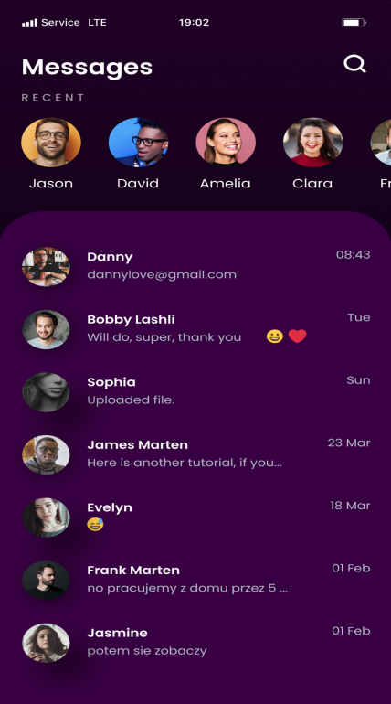 wibegram chatting application screenshot